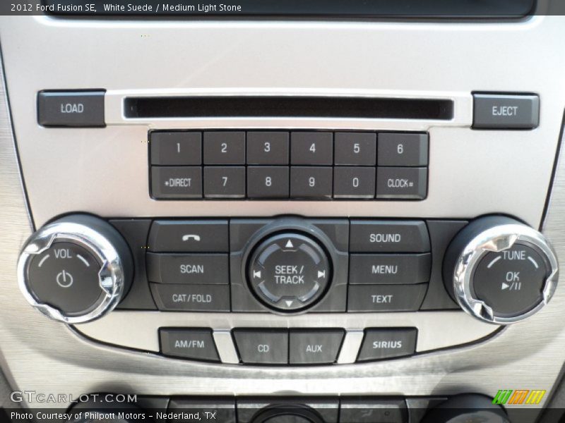 White Suede / Medium Light Stone 2012 Ford Fusion SE