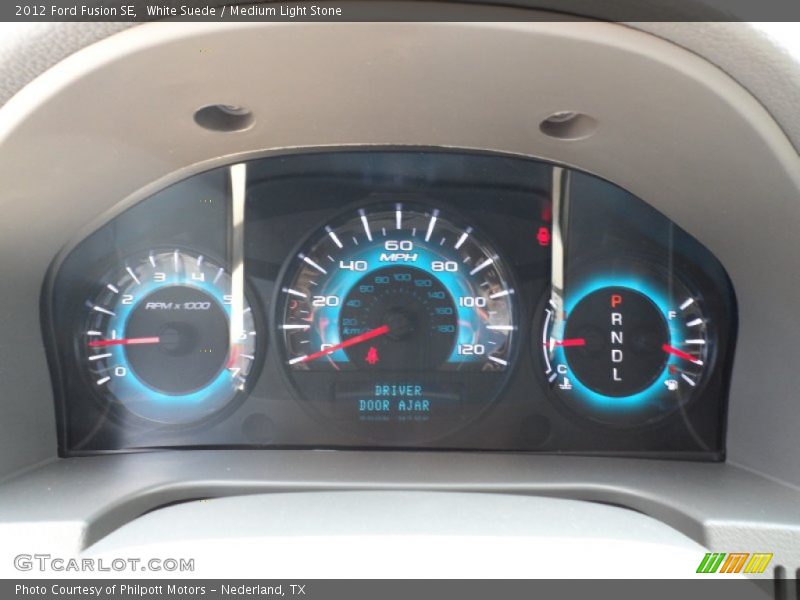 White Suede / Medium Light Stone 2012 Ford Fusion SE