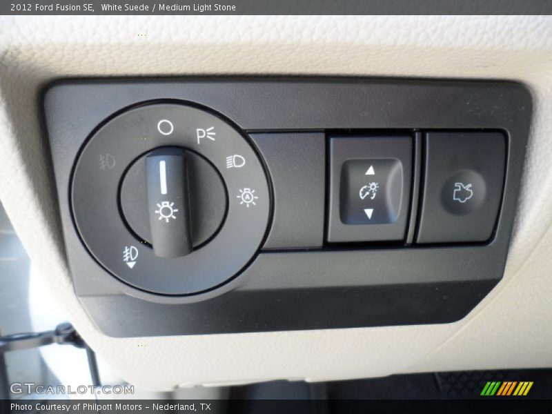 White Suede / Medium Light Stone 2012 Ford Fusion SE