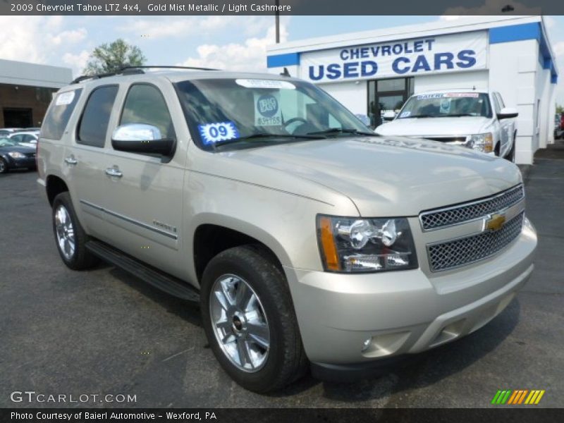 Gold Mist Metallic / Light Cashmere 2009 Chevrolet Tahoe LTZ 4x4