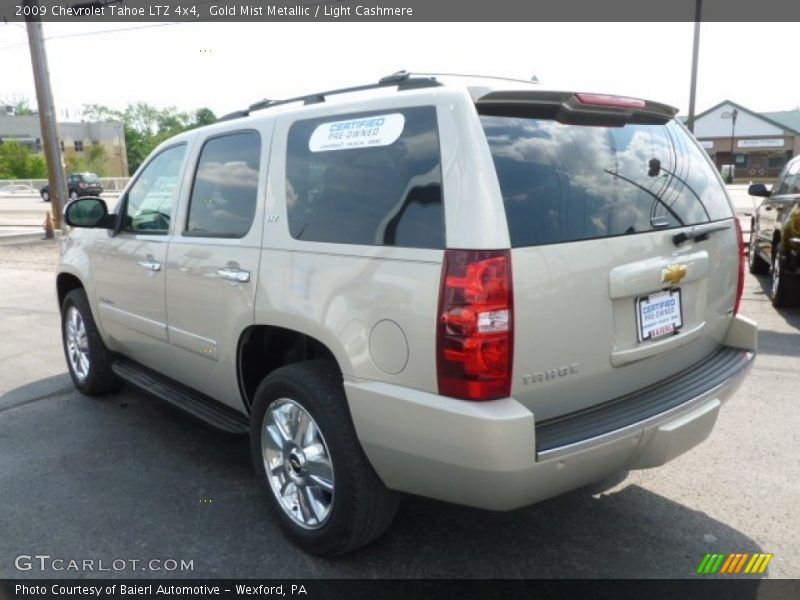 Gold Mist Metallic / Light Cashmere 2009 Chevrolet Tahoe LTZ 4x4