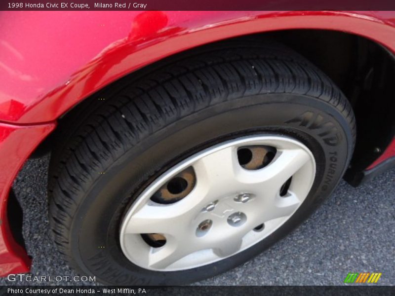Milano Red / Gray 1998 Honda Civic EX Coupe