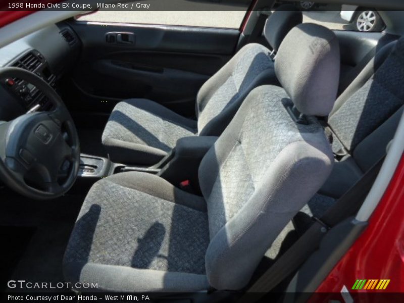 Milano Red / Gray 1998 Honda Civic EX Coupe