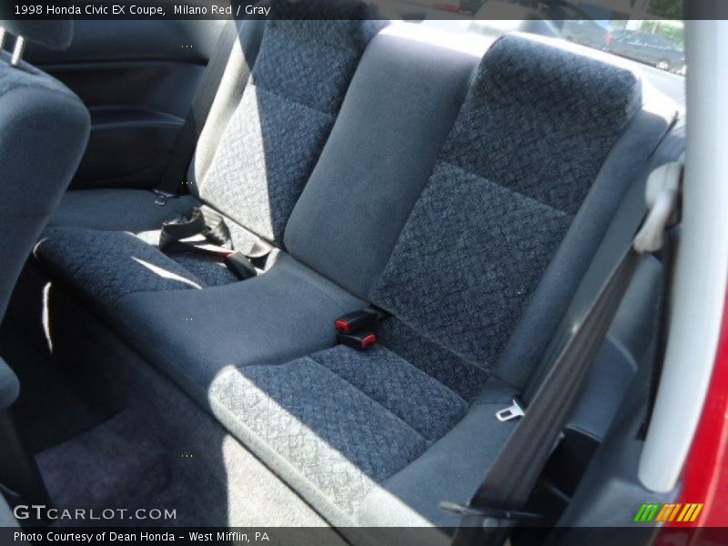 Milano Red / Gray 1998 Honda Civic EX Coupe