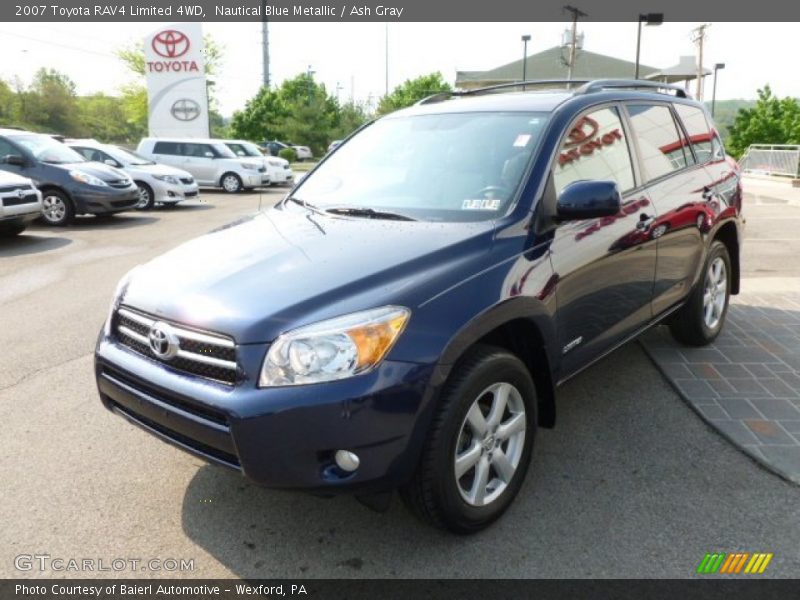 Nautical Blue Metallic / Ash Gray 2007 Toyota RAV4 Limited 4WD