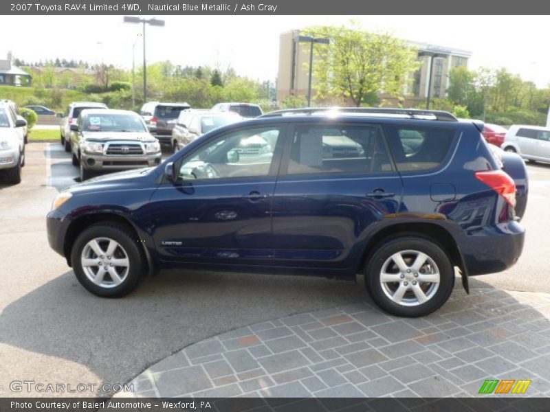 Nautical Blue Metallic / Ash Gray 2007 Toyota RAV4 Limited 4WD