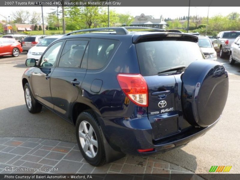 Nautical Blue Metallic / Ash Gray 2007 Toyota RAV4 Limited 4WD