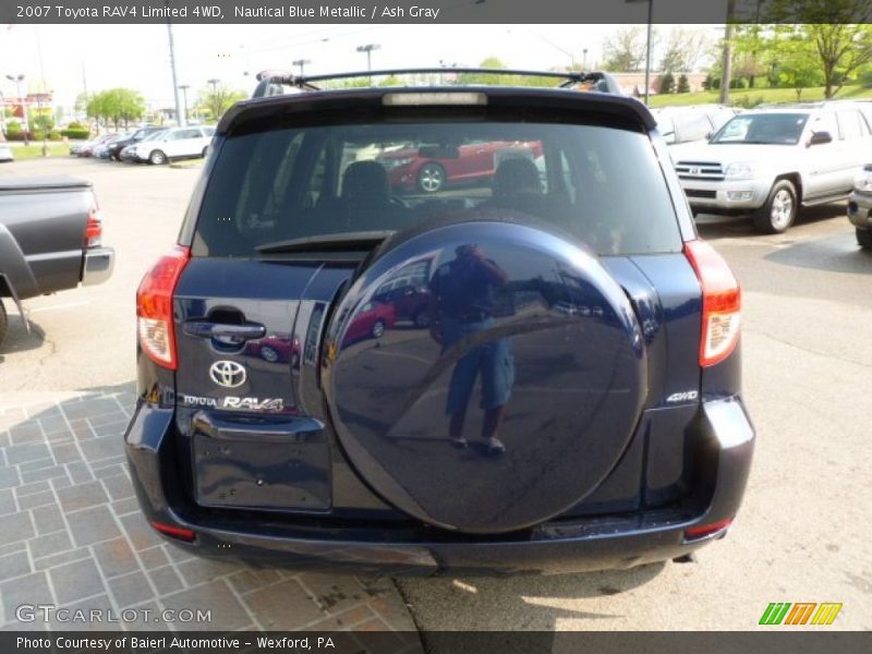 Nautical Blue Metallic / Ash Gray 2007 Toyota RAV4 Limited 4WD