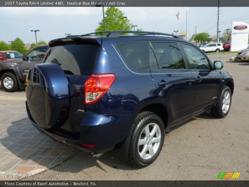 Nautical Blue Metallic / Ash Gray 2007 Toyota RAV4 Limited 4WD