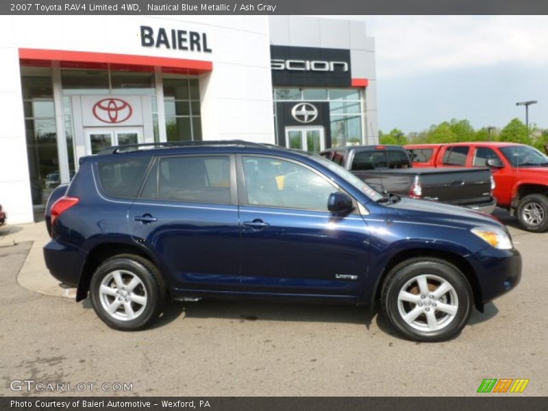 Nautical Blue Metallic / Ash Gray 2007 Toyota RAV4 Limited 4WD