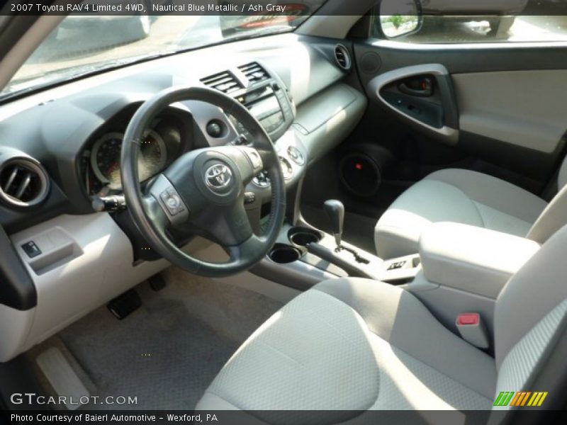 Nautical Blue Metallic / Ash Gray 2007 Toyota RAV4 Limited 4WD