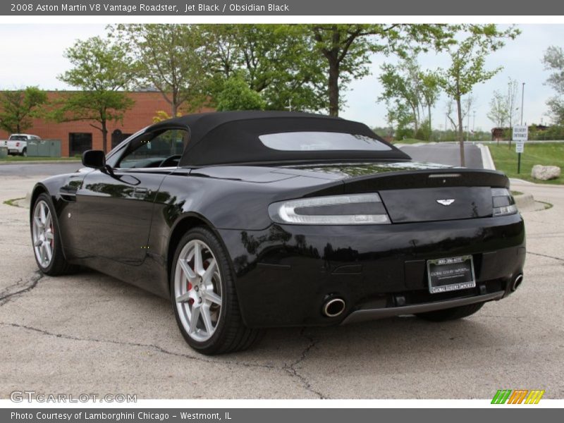 Jet Black / Obsidian Black 2008 Aston Martin V8 Vantage Roadster