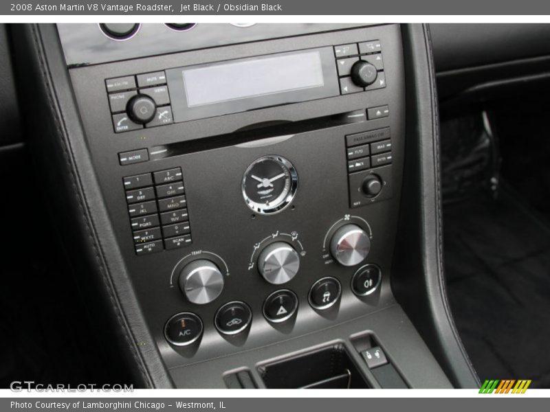 Controls of 2008 V8 Vantage Roadster