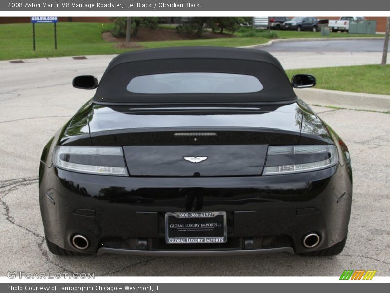 Jet Black / Obsidian Black 2008 Aston Martin V8 Vantage Roadster