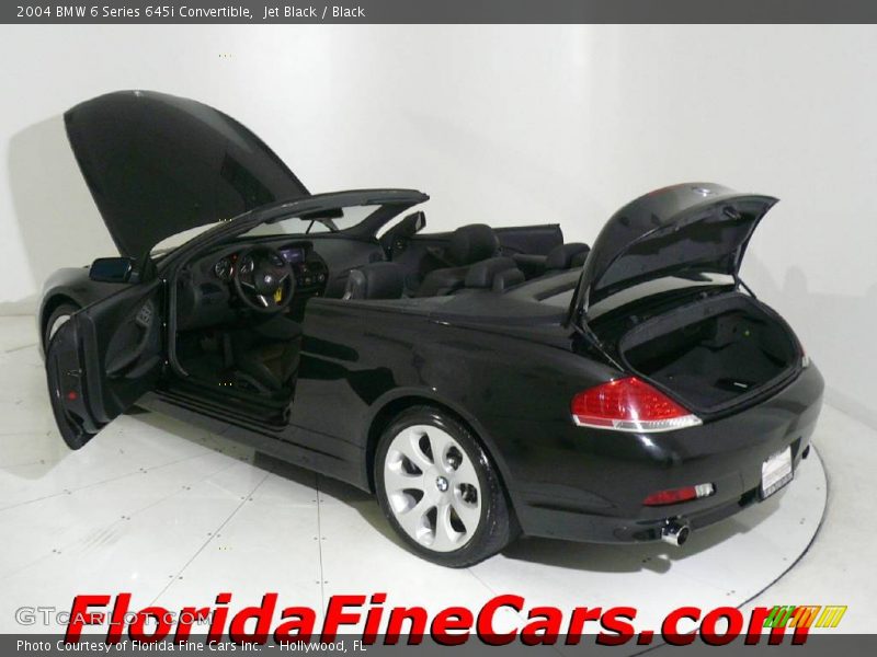 Jet Black / Black 2004 BMW 6 Series 645i Convertible