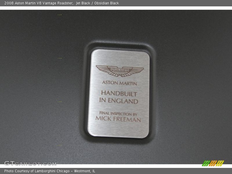 Jet Black / Obsidian Black 2008 Aston Martin V8 Vantage Roadster