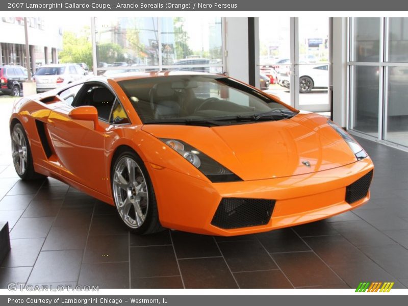 Arancio Borealis (Orange) / Nero Perseus 2007 Lamborghini Gallardo Coupe