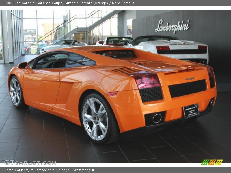 Arancio Borealis (Orange) / Nero Perseus 2007 Lamborghini Gallardo Coupe