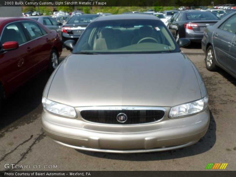 Light Sandrift Metallic / Taupe 2003 Buick Century Custom