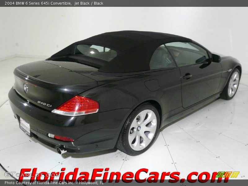 Jet Black / Black 2004 BMW 6 Series 645i Convertible
