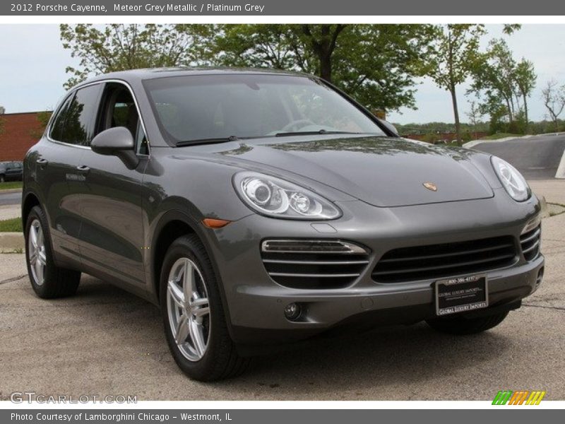 Meteor Grey Metallic / Platinum Grey 2012 Porsche Cayenne