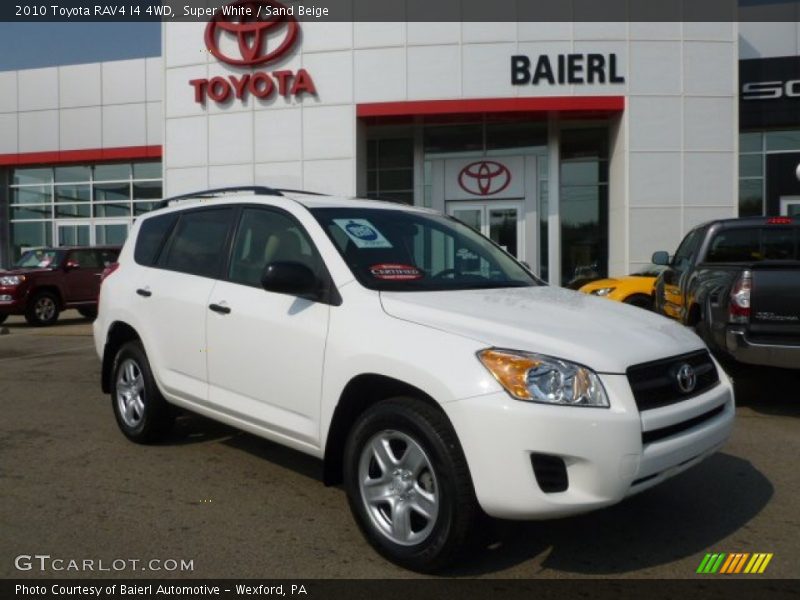 Super White / Sand Beige 2010 Toyota RAV4 I4 4WD