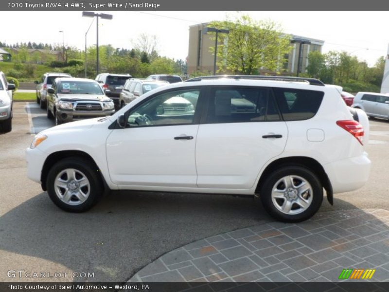 Super White / Sand Beige 2010 Toyota RAV4 I4 4WD