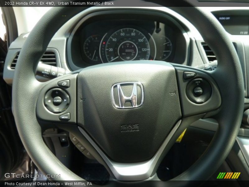 Urban Titanium Metallic / Black 2012 Honda CR-V EX 4WD