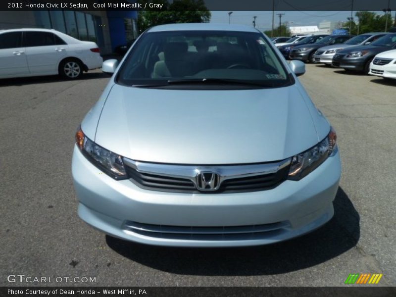 Cool Mist Metallic / Gray 2012 Honda Civic LX Sedan