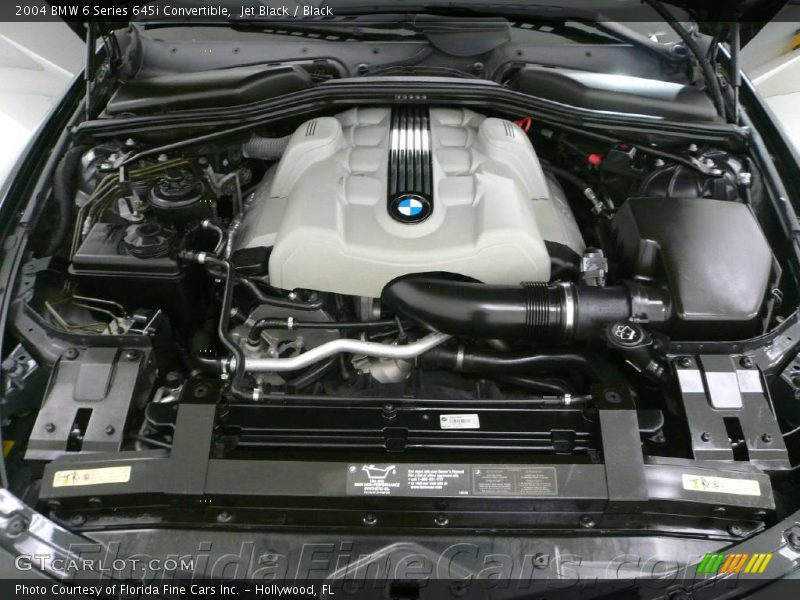 Jet Black / Black 2004 BMW 6 Series 645i Convertible