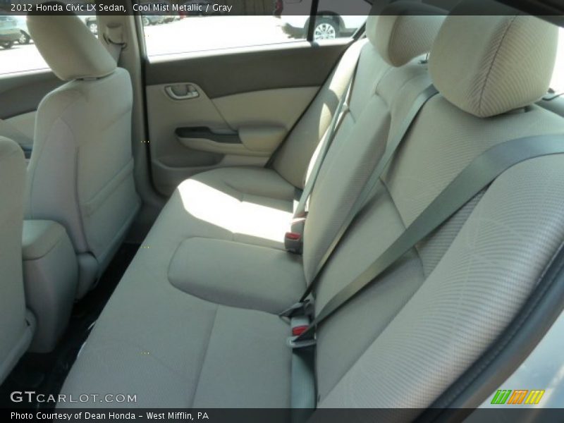 Cool Mist Metallic / Gray 2012 Honda Civic LX Sedan