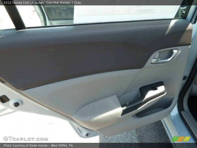 Cool Mist Metallic / Gray 2012 Honda Civic LX Sedan