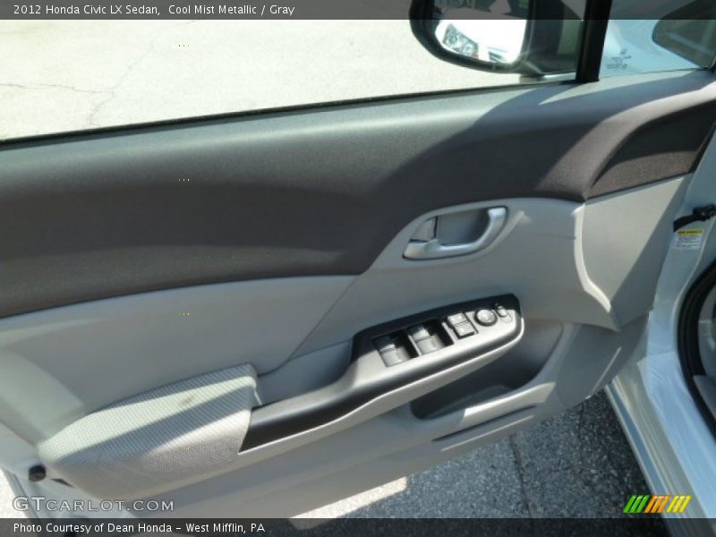 Cool Mist Metallic / Gray 2012 Honda Civic LX Sedan
