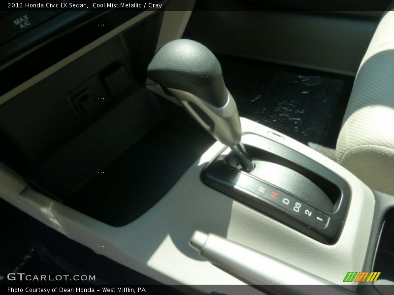 Cool Mist Metallic / Gray 2012 Honda Civic LX Sedan