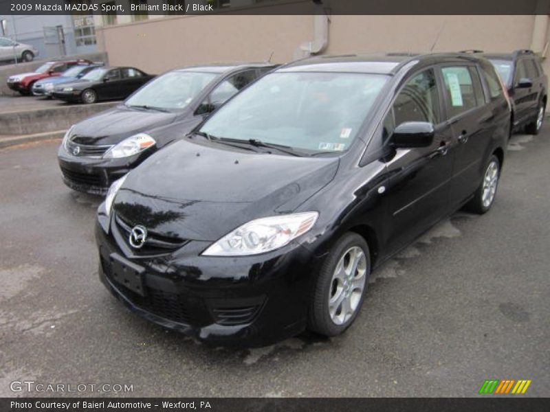 Brilliant Black / Black 2009 Mazda MAZDA5 Sport