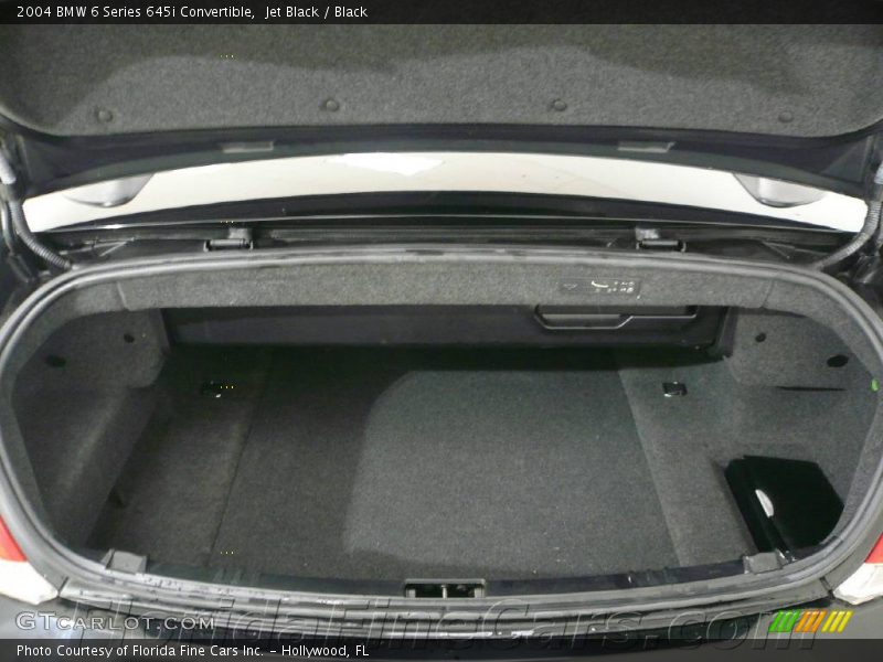 Jet Black / Black 2004 BMW 6 Series 645i Convertible