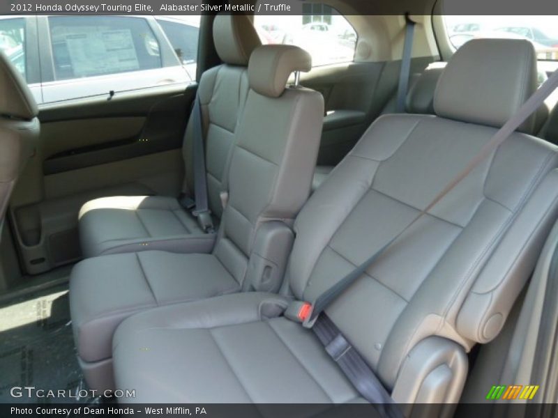 Alabaster Silver Metallic / Truffle 2012 Honda Odyssey Touring Elite