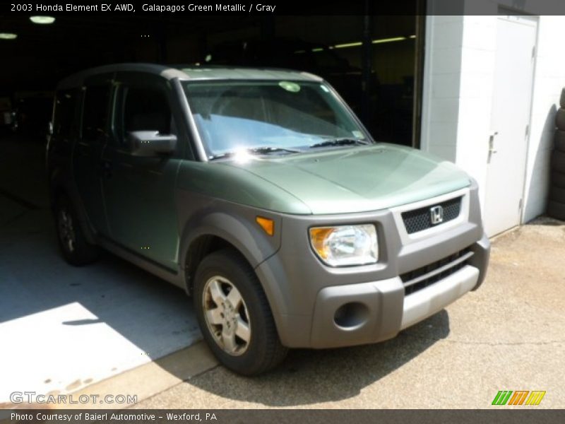 Galapagos Green Metallic / Gray 2003 Honda Element EX AWD
