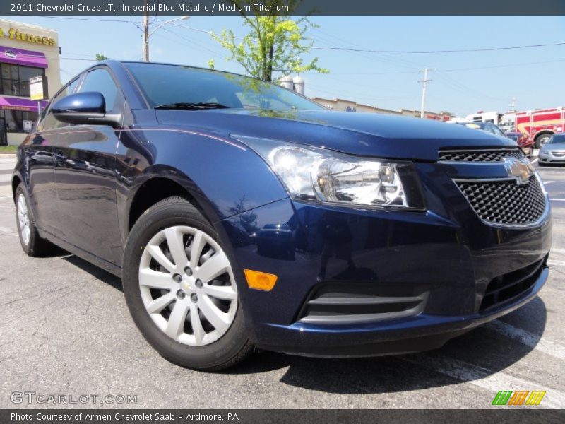 Imperial Blue Metallic / Medium Titanium 2011 Chevrolet Cruze LT