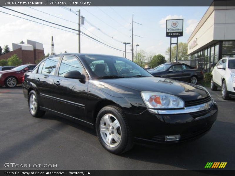 Black / Gray 2004 Chevrolet Malibu LT V6 Sedan