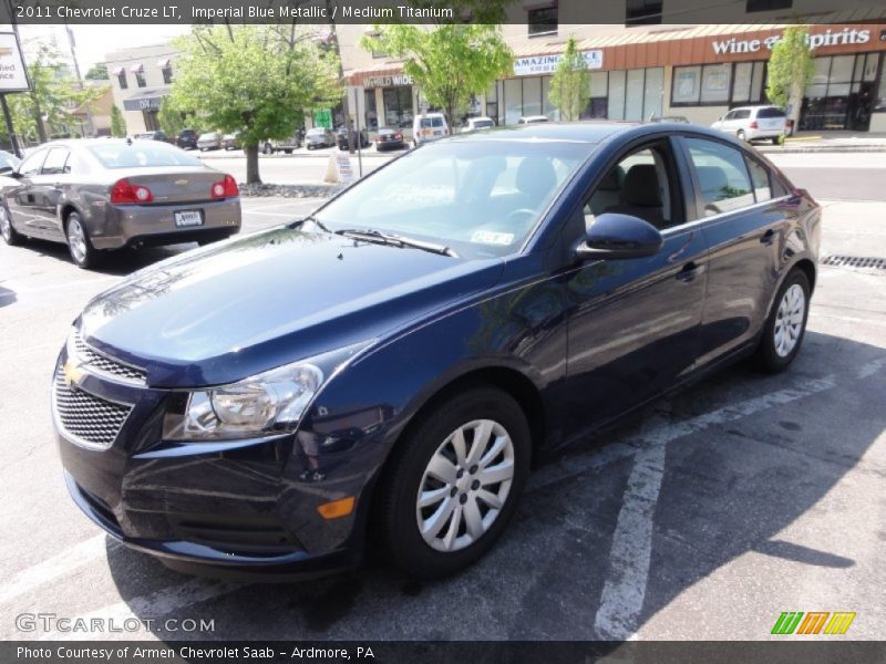 Imperial Blue Metallic / Medium Titanium 2011 Chevrolet Cruze LT