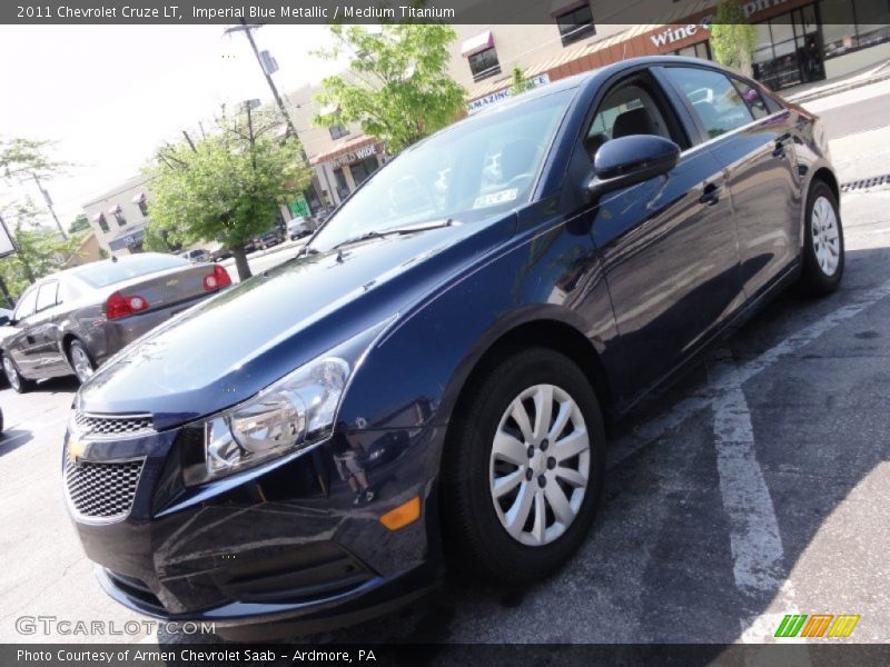Imperial Blue Metallic / Medium Titanium 2011 Chevrolet Cruze LT