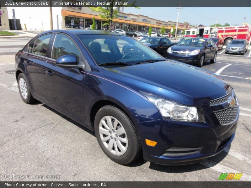 Imperial Blue Metallic / Medium Titanium 2011 Chevrolet Cruze LT