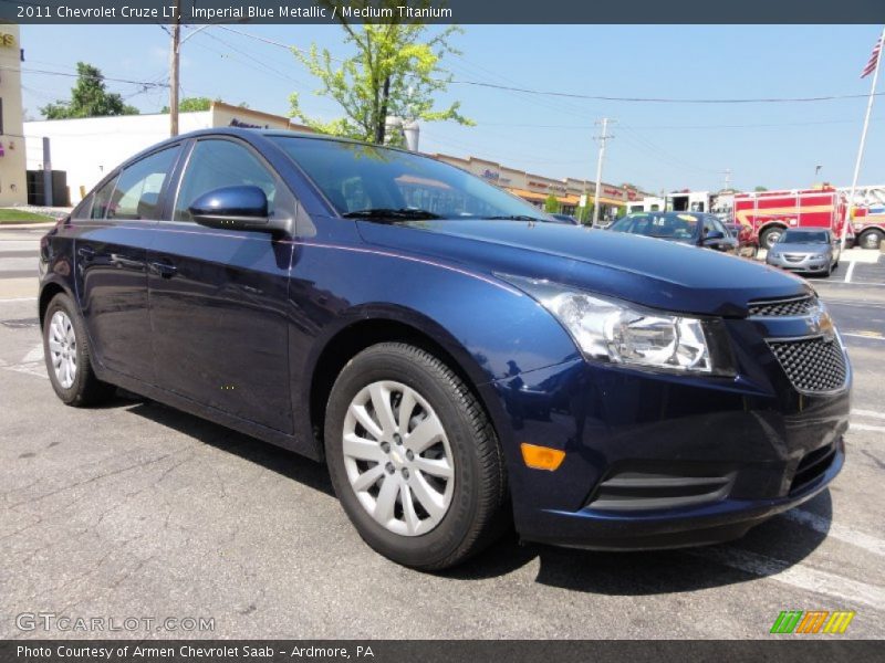 Imperial Blue Metallic / Medium Titanium 2011 Chevrolet Cruze LT