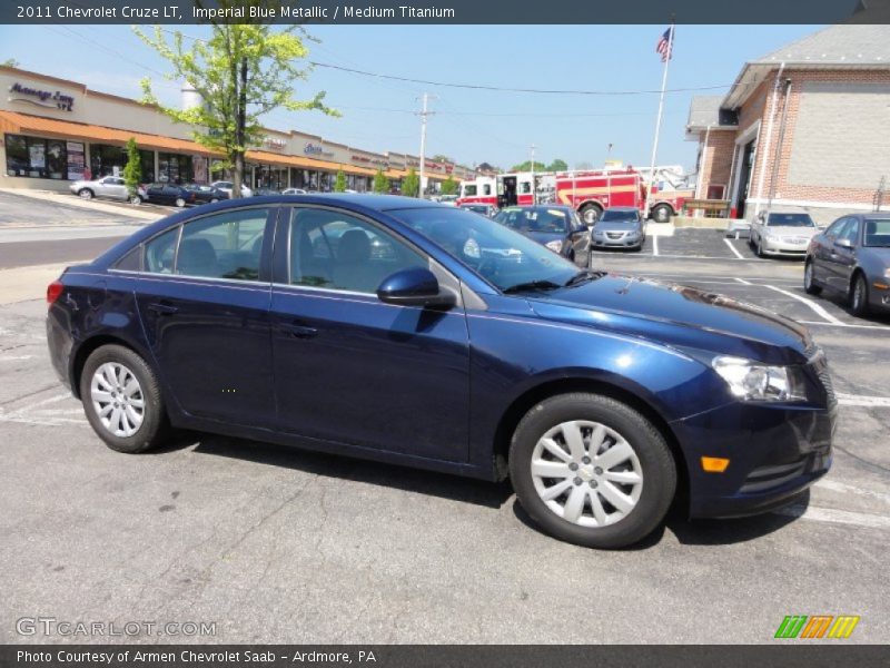 Imperial Blue Metallic / Medium Titanium 2011 Chevrolet Cruze LT
