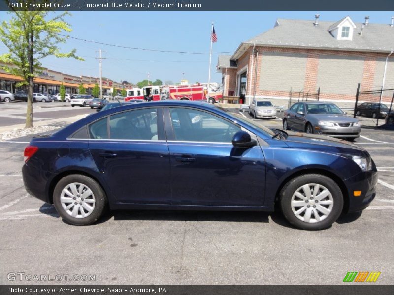 Imperial Blue Metallic / Medium Titanium 2011 Chevrolet Cruze LT
