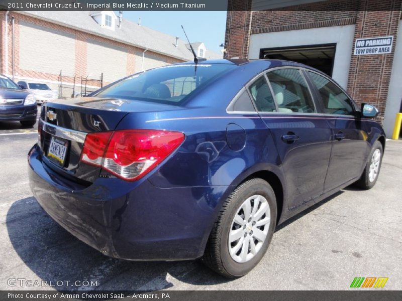 Imperial Blue Metallic / Medium Titanium 2011 Chevrolet Cruze LT