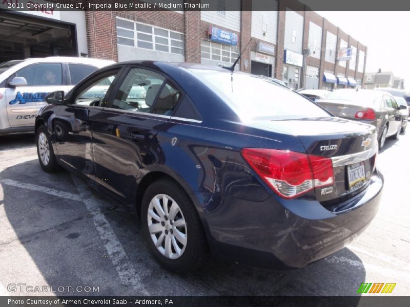 Imperial Blue Metallic / Medium Titanium 2011 Chevrolet Cruze LT