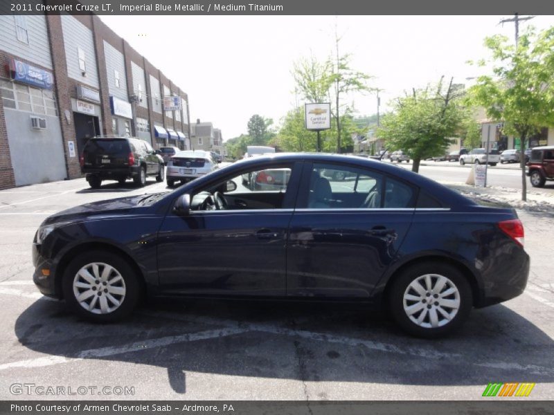 Imperial Blue Metallic / Medium Titanium 2011 Chevrolet Cruze LT