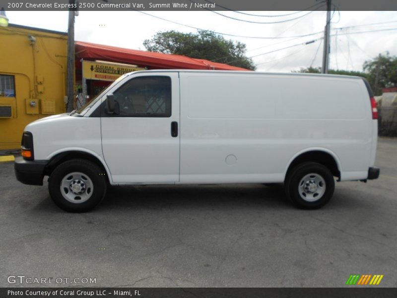 Summit White / Neutral 2007 Chevrolet Express 2500 Commercial Van